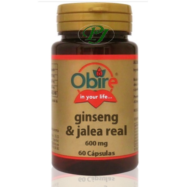 Ginseng + Jalea Real 60 Cápsulas 600 Mg. - Obire