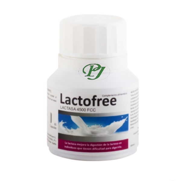 Lactofree Lactasa 4500 Fcc 60 Cápsulas - Bluecube