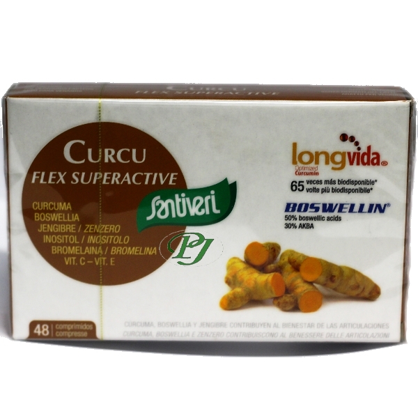 Curcu Flex Súperactive 48 Comprimidos - Santiveri