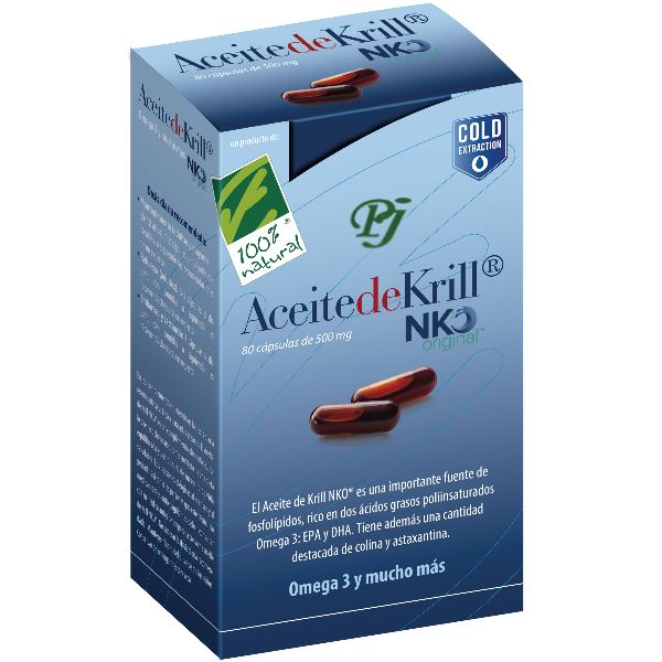 Aceite De Krill Nk Con Omega 3 80 Cápsulas - 100% Natural