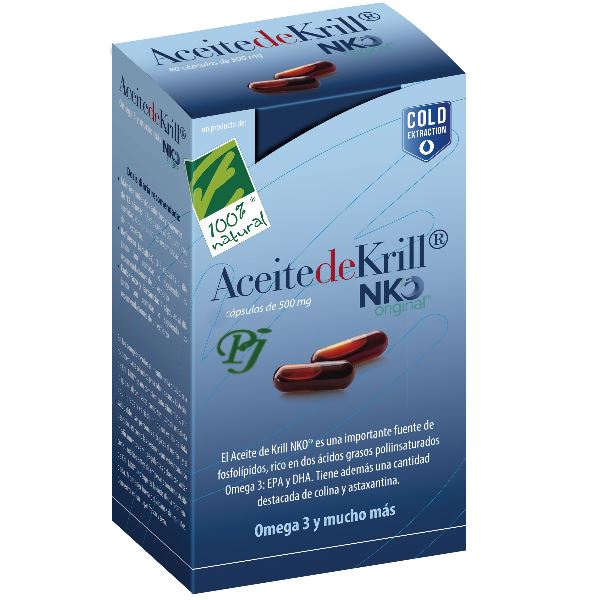 Aceite De Krill Nk Con Omega 3 120 Cápsulas - 100% Natural