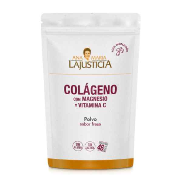 Colágeno Con Magnesio Y Vitamina C Sabor Fresa 350 G. Doypack - Ana María Lajusticia