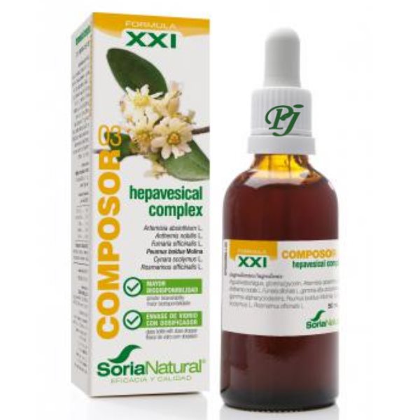 Composor 03 Hepavesical Fórmula Xxi 50 Ml. - Soria Natural