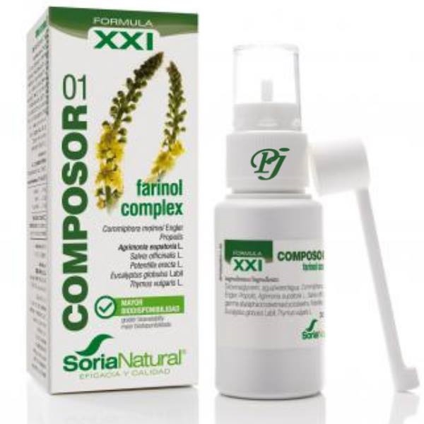 Composor 01 Farinol Fórmula Xxi 30 Ml. - Soria Natural