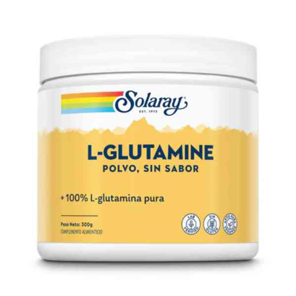 L Glutamine Sabor Neutro 300 G. - Solaray