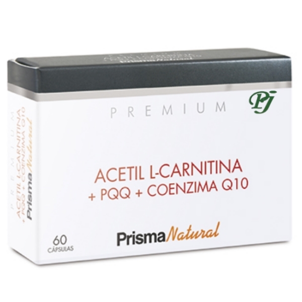 Acetil L-Carnitina +Pqq +Q10 60 Capsulas - Prisma Natural