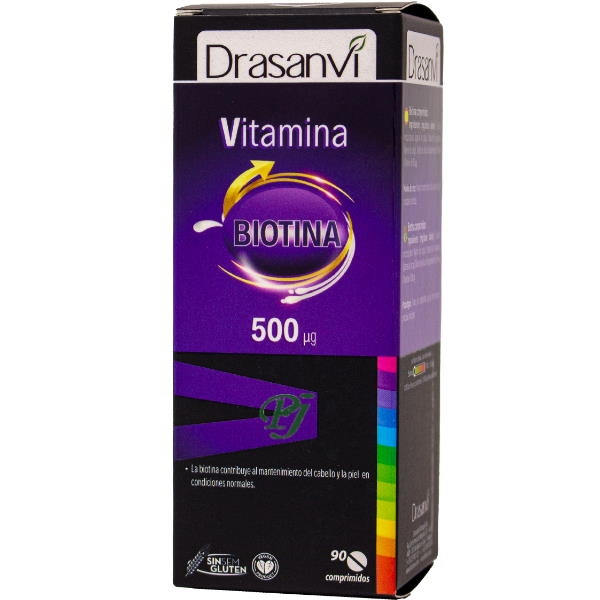 Vitamina H Biotina 90 Comprimidos 500 Mg. - Drasanvi