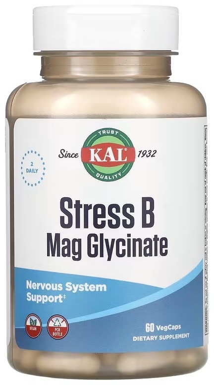Stress B Mag Glycinate 60 Cápsulas - Kal