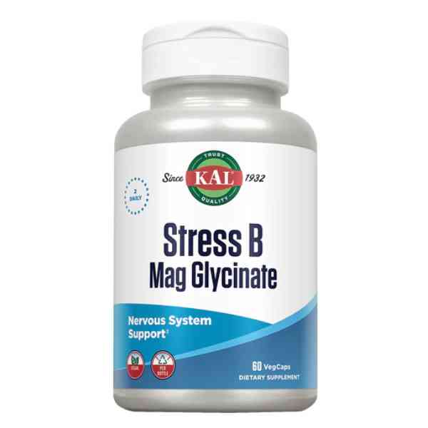 Stress B Mag Glycinate 60 Vegcáps - Kal
