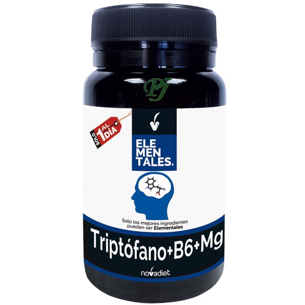 Elementales Triptófano + B6 + Mg. 30 Cápsulas - Novadiet
