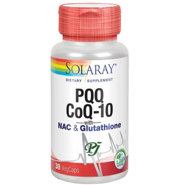 Pqq Coq-10 30 Cápsulas Nac&Glutath - Solaray