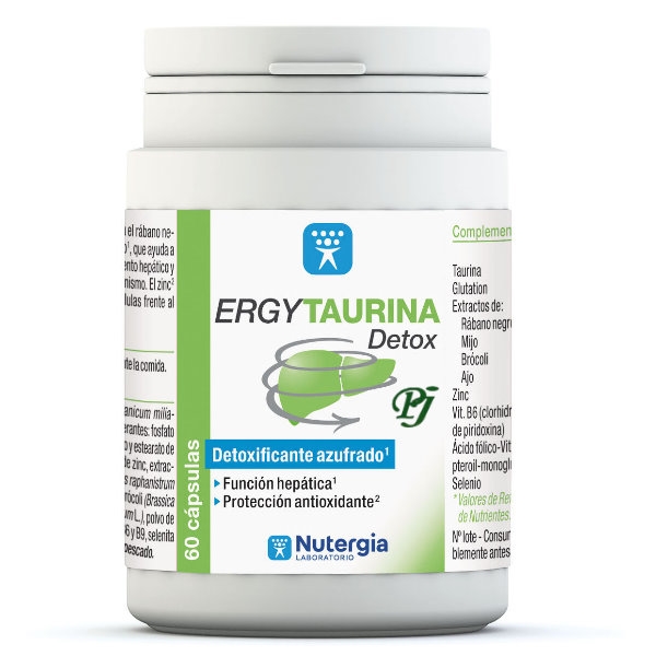 Ergytaurina Detox 60 Cápsulas - Nutergia