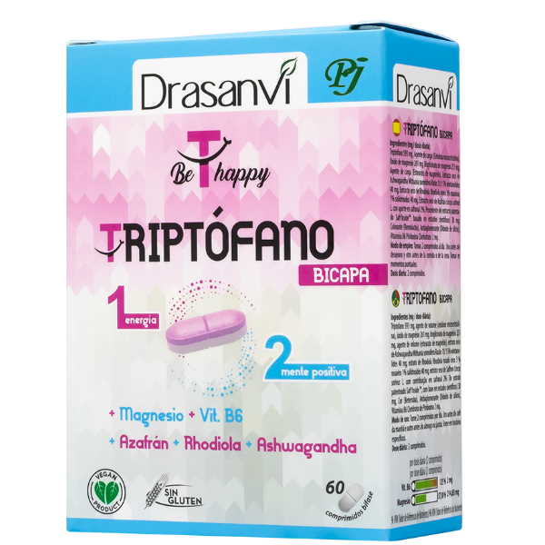 Triptófano Bicapa Mg+B6 60 Comprimidos - Drasanvi