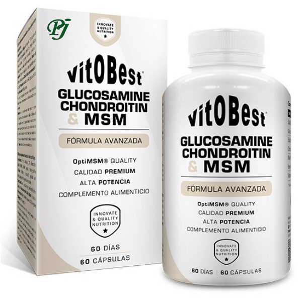 Glucosamina+Condroitina+Msm 60 Cápsulas - VitoBest