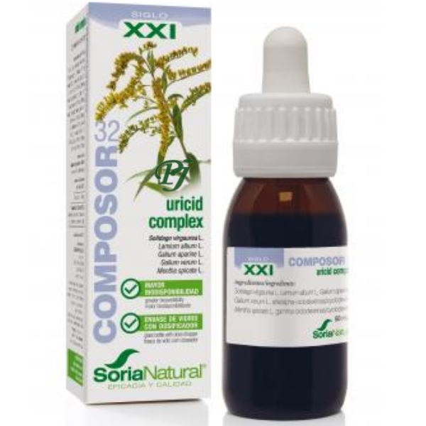 Composor 32 Uricid Fórmula Xxi 50 Ml. - Soria Natural