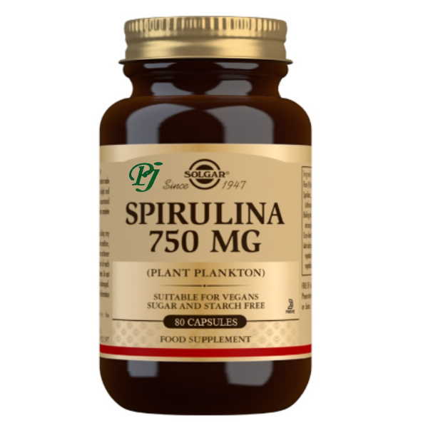 Spirulina 80 Capsulas 750Mg - Solgar