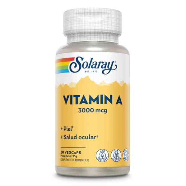 Vitamin A 60 Vegcáps 3000 Mcg. - Solaray