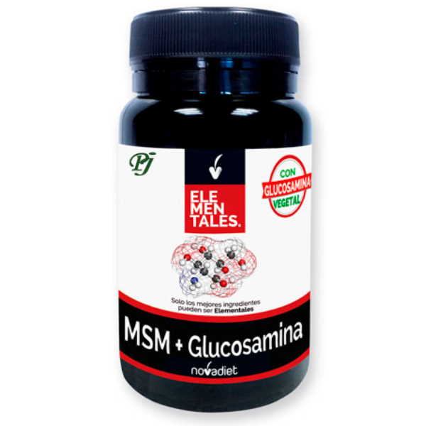 Msm + Glucosamina 30 Cápsulas Elementales - Novadiet