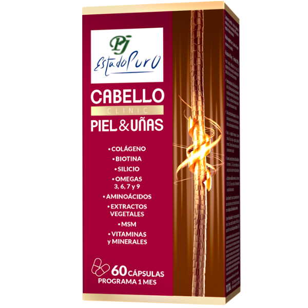 Cabello Piel Y Uñas Estado Puro 60 Cápsulas - Tongil