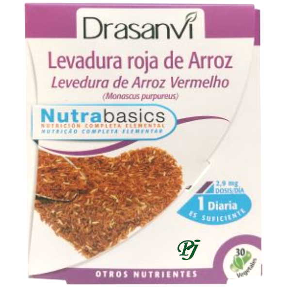 Levadura Roja Arroz 30 Cápsulas 2,9 Mg. - Drasanvi
