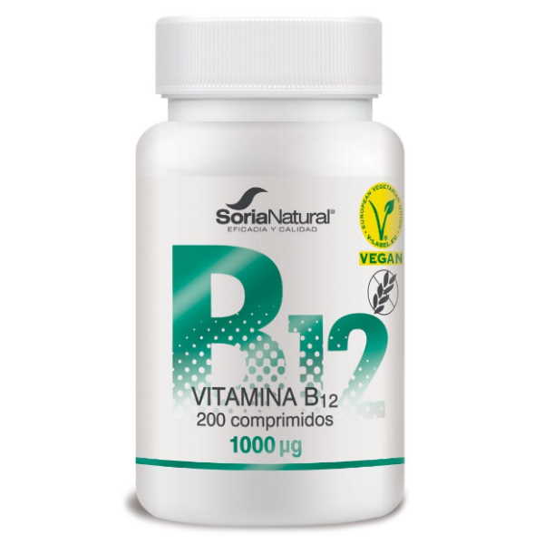 Vitamina B12 Liberación Sostenida 200 Comprimidos - Soria Natural