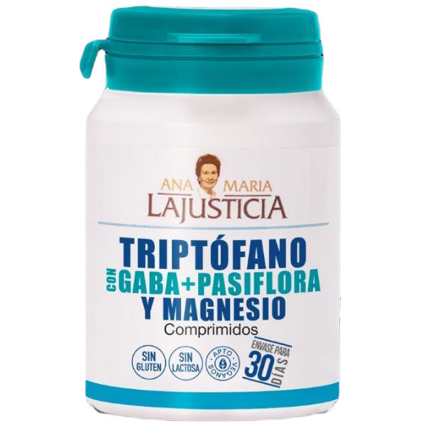 Triptófano Gaba Pasiflora Y Magnesio 60 Comprimidos - Ana María Lajusticia