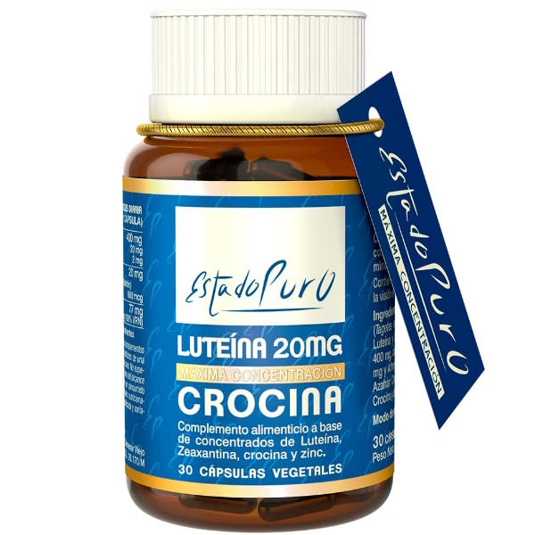 LuTeína Crocina 30 Cápsulas Vegetales 20 Mg. Estado Puro - Tongil