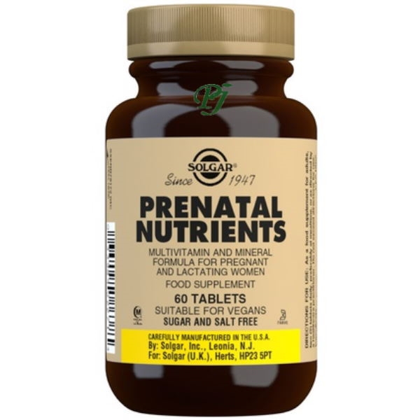 Prenatal Nutrientes 60 Comprimidos - Solgar