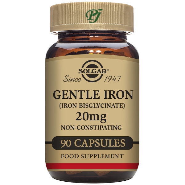 Hierro Gentle 90 Cápsulas 20 Mg. - Solgar