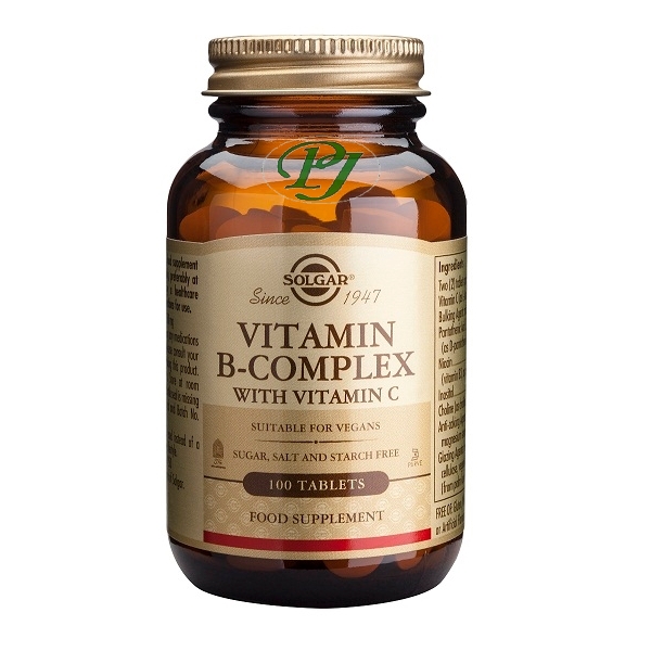 Vitamina B Complex C 100 Comprimidos - Solgar