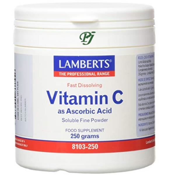 Vitamina C Ácido Ascórbico 250 G. - Lamberts