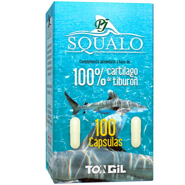 Squalo Cartílago Tiburón 100% 100 Cápsulas - Tongil