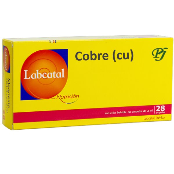 Cobre (Cu) Nº 04 Ampollas 28 X 2 Ml. - Labcatal