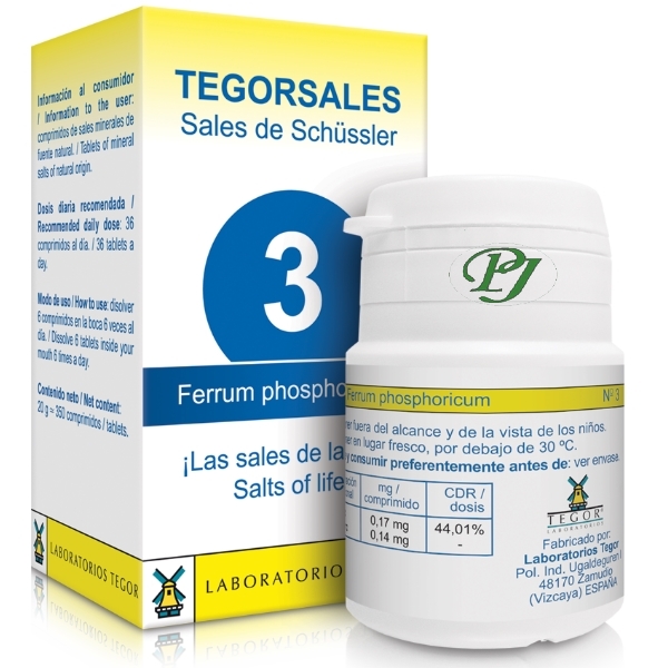 Tegorsales Sales De Schüssler Biosal Nº03 Fosfato De Hierro Fiebre - Tegor