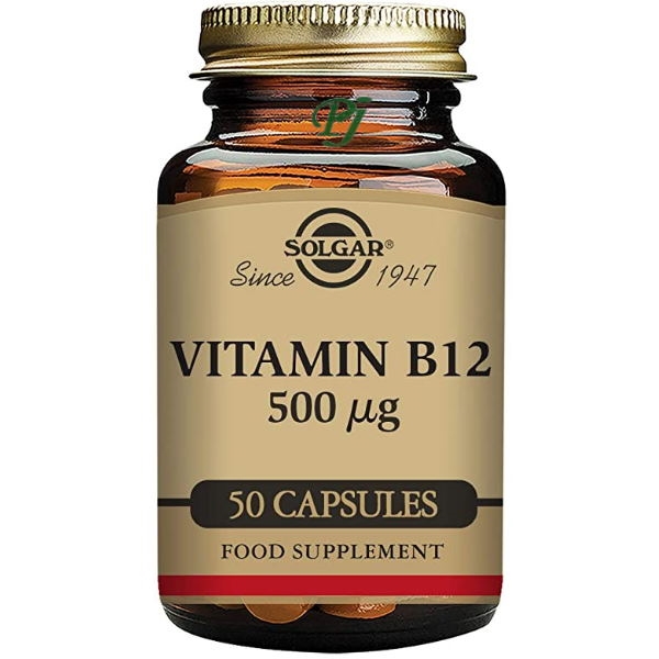 Vitamina B12 50 Cápsulas 500 Mg. - Solgar