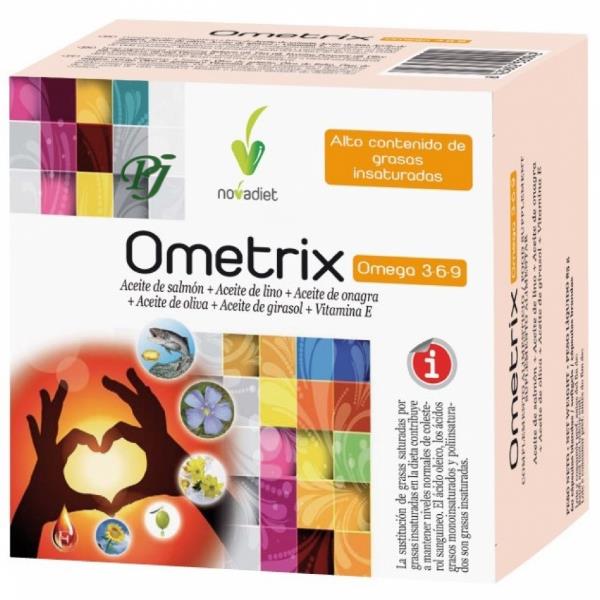 Ometrix Omega 3 6 9 60 Cápsulas - Novadiet