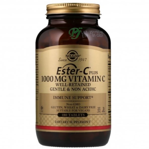 Ester C Plus 180 Cápsulas 1000 Mg. - Solgar
