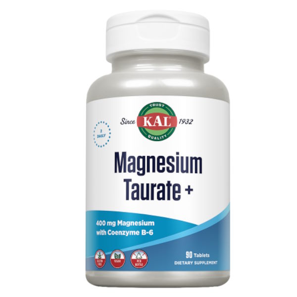 Magnesium Taurate 400 Mg. + Vitamina B6 90 Tabletas - Kal