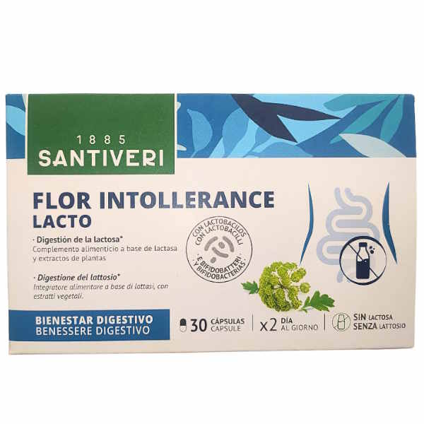 Flor Intolerancia Lactosa 15 Cápsulas - Santiveri