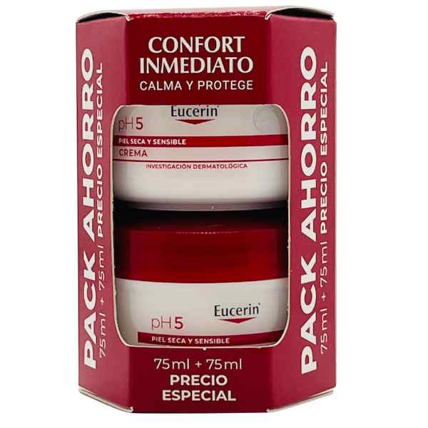 Ph5 Pack Crema Piel Seca Y Sensible 75 Ml. + 75 Ml. - Eucerin