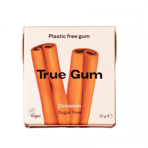 Chicle Sin Plástico Sabor Canela 21 G. - True