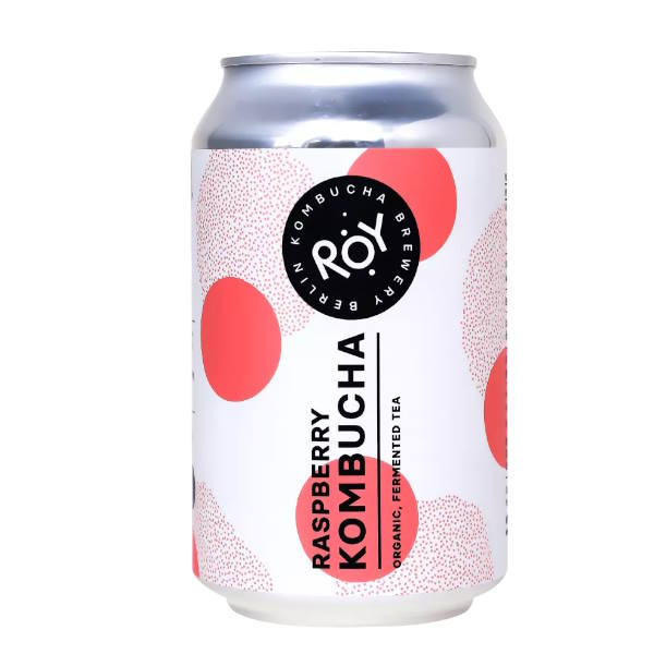 Kombucha Ecológica Frambuesa Lata 33 Cl. - Roy Kombucha