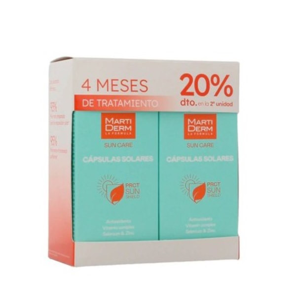 Sun Care Pack 2 X 60 Cápsulas 2ª Ud. 20% (Solar) - Martiderm