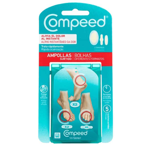 Pack Mixto Ampollas Pies 5 Uds. - Compeed