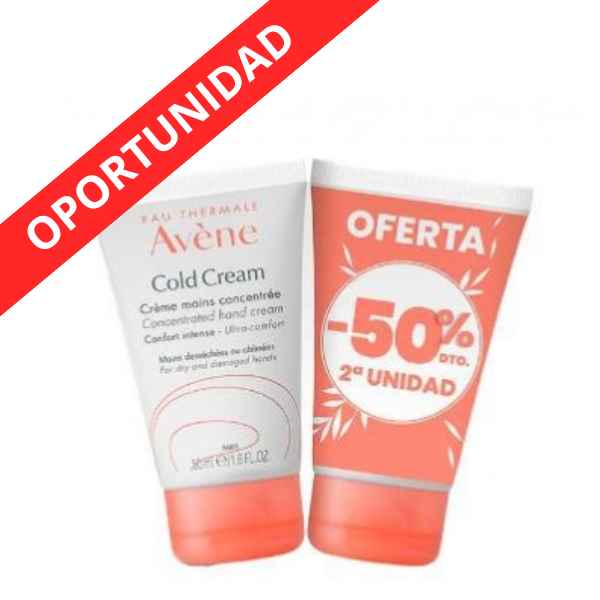 Cold Cream Crema Manos 2 x 50 Ml. 2º Ud. 50% - Avène