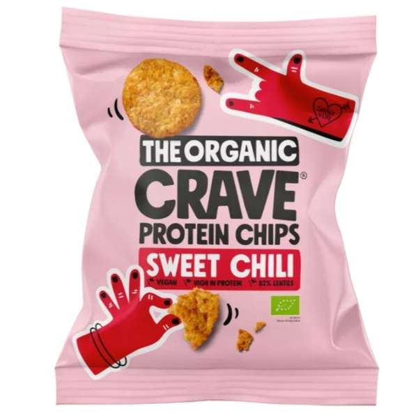 Chips Proteico Bio Lentejas 30 G. Sweet Chili - The Organic Crave