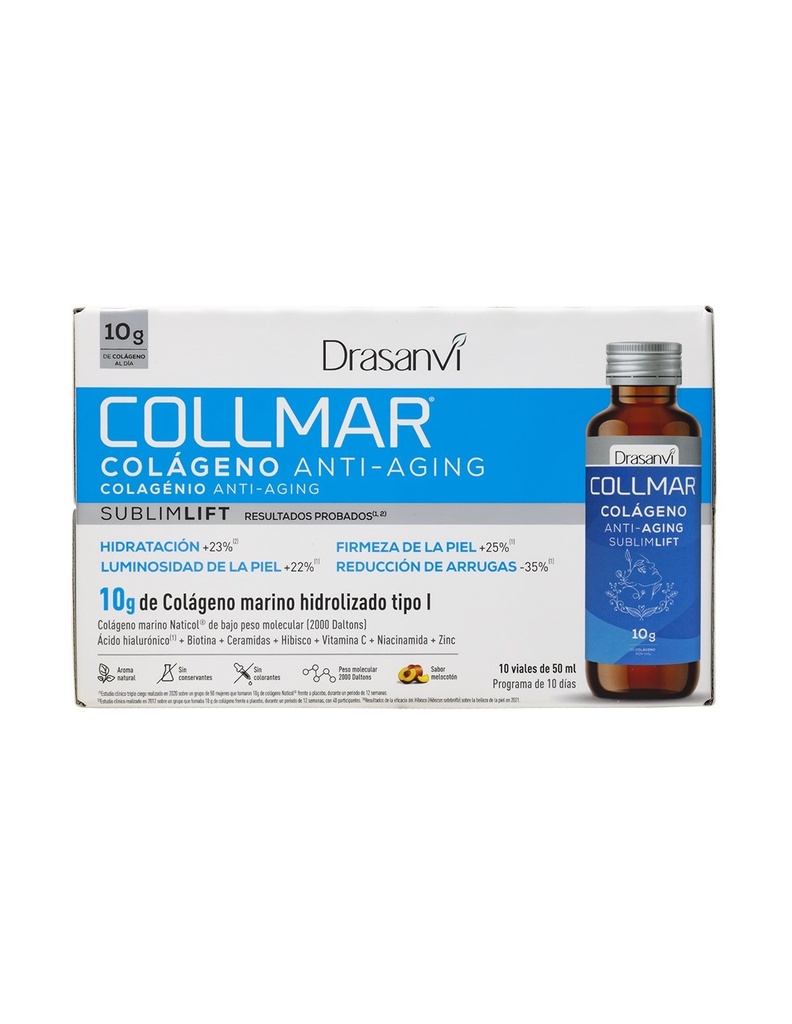 Colágeno Collmar Bebible Antiaging Viales 10 X 50 Ml. - Drasanvi