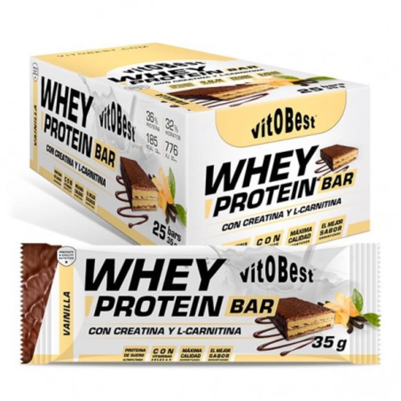 Barrita Whey Protein Barquillo Vainilla 35 G. - VitoBest
