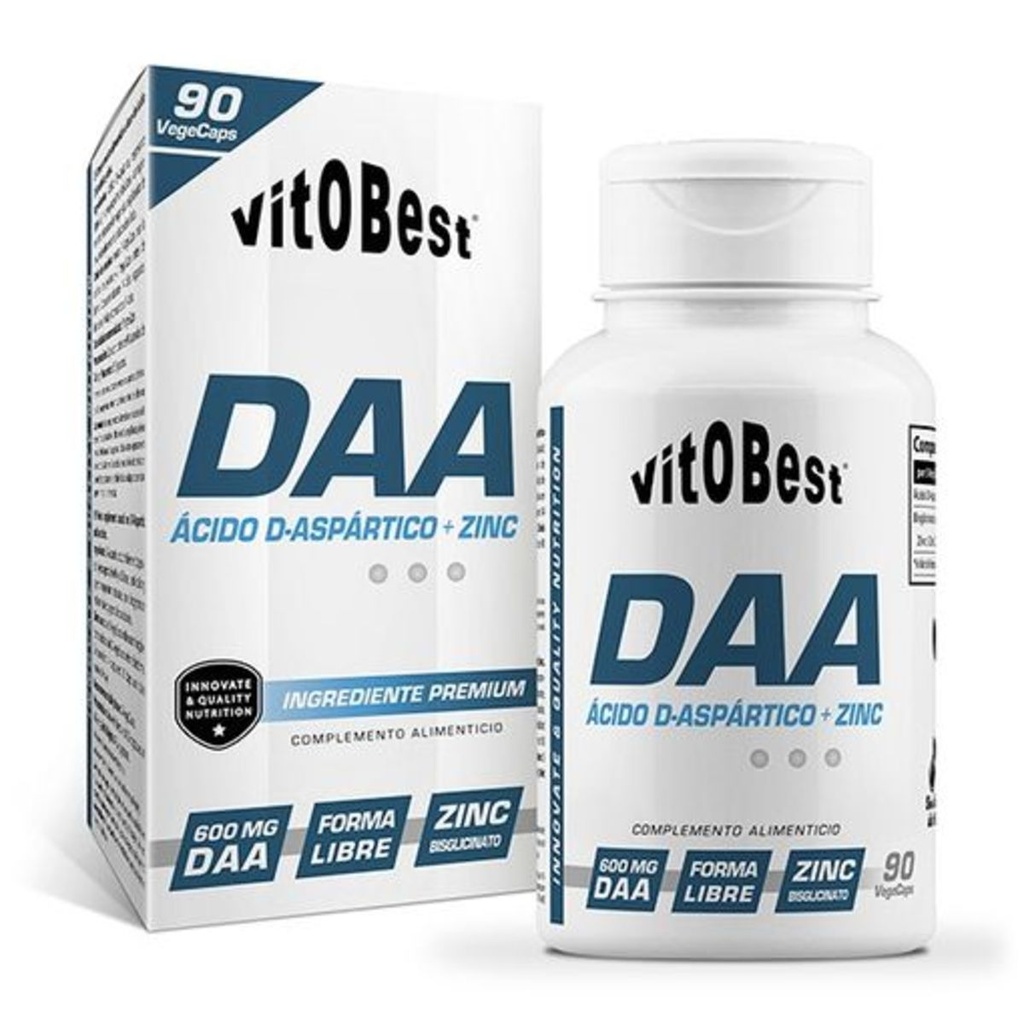 Daa Ácido D Aspártico 90 Vegecaps - VitoBest