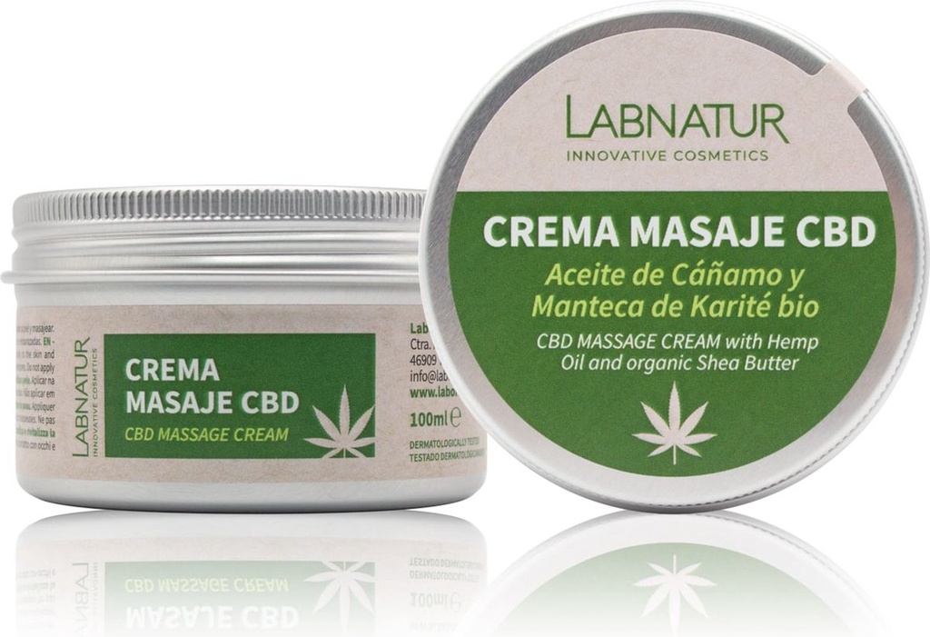 Crema De Masaje Cbd 100 Ml. - Labnatur